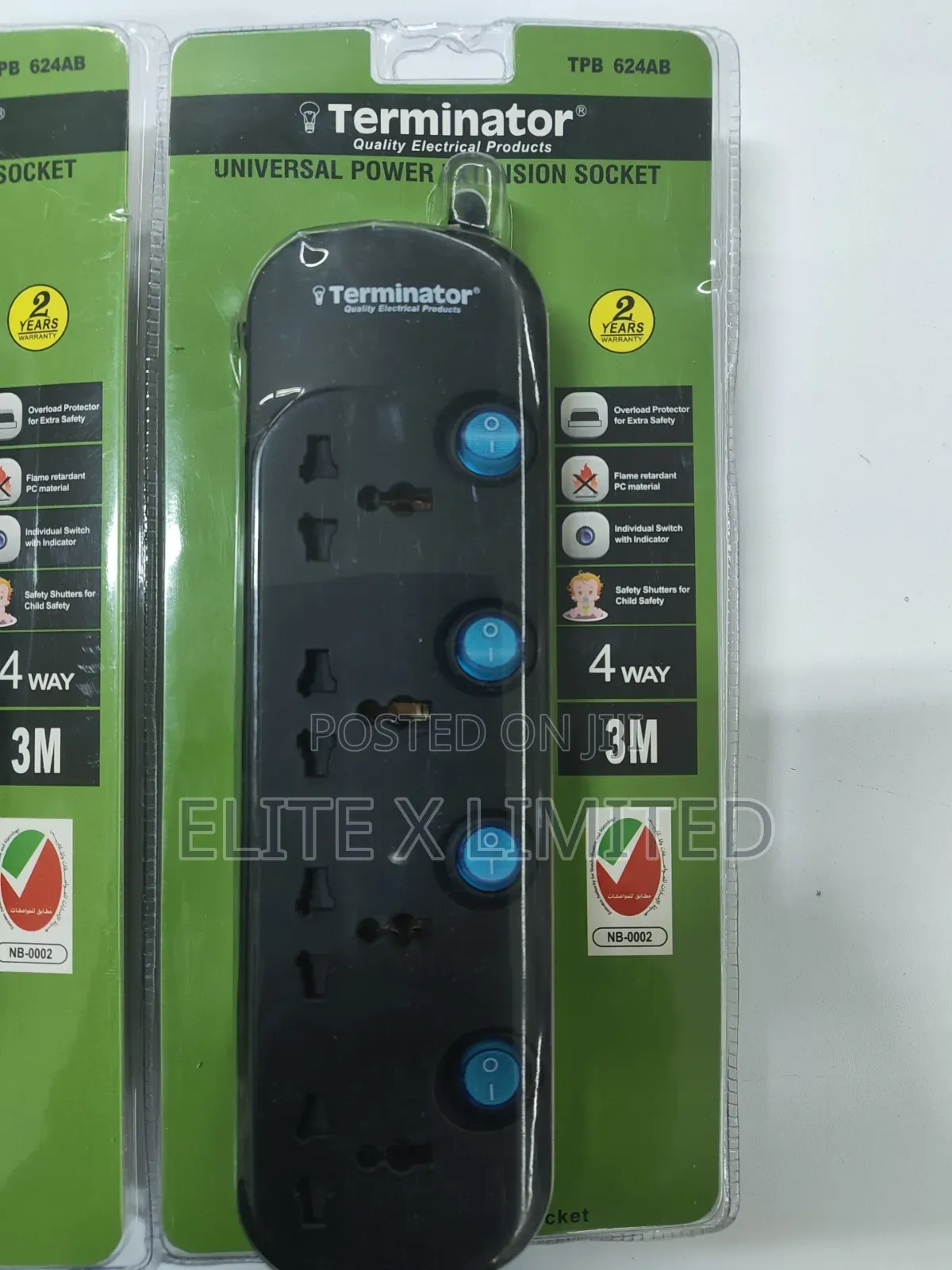 Terminator Universal Power Extension Socket TPB 624ab