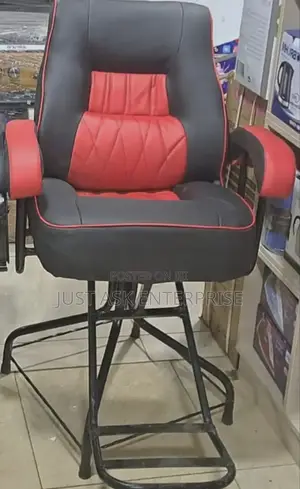 Leather Barber Shop Chair - Swivel Base
