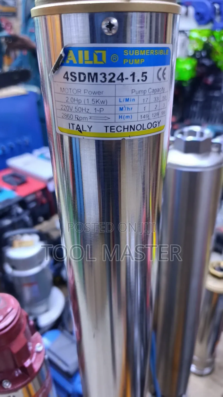2hp Kairo Submersible Pump/ 149m Head Electric Submersible Pump 1l