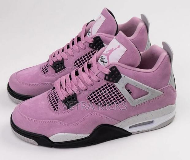 Air Jordan 4 Pink,Black and Grey Shade Colourway