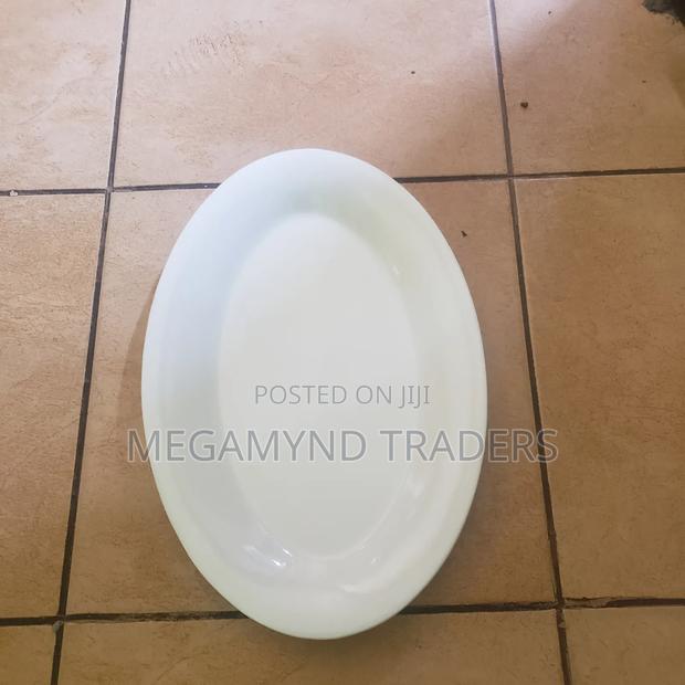 Ceramic Oval Platter 14 Inch / Oval Serving Plate - thumbnail 2