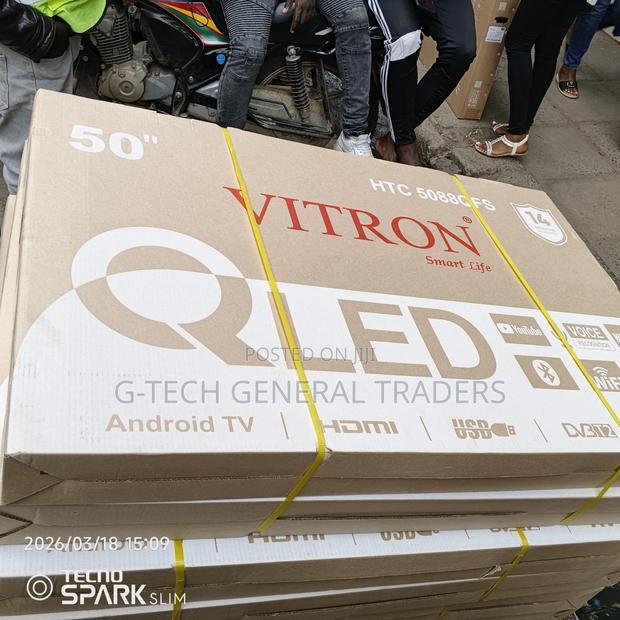 Vitron 50inch Smart Android Qled Tv, Youtube, Netflix, Frameless Tv - thumbnail 2