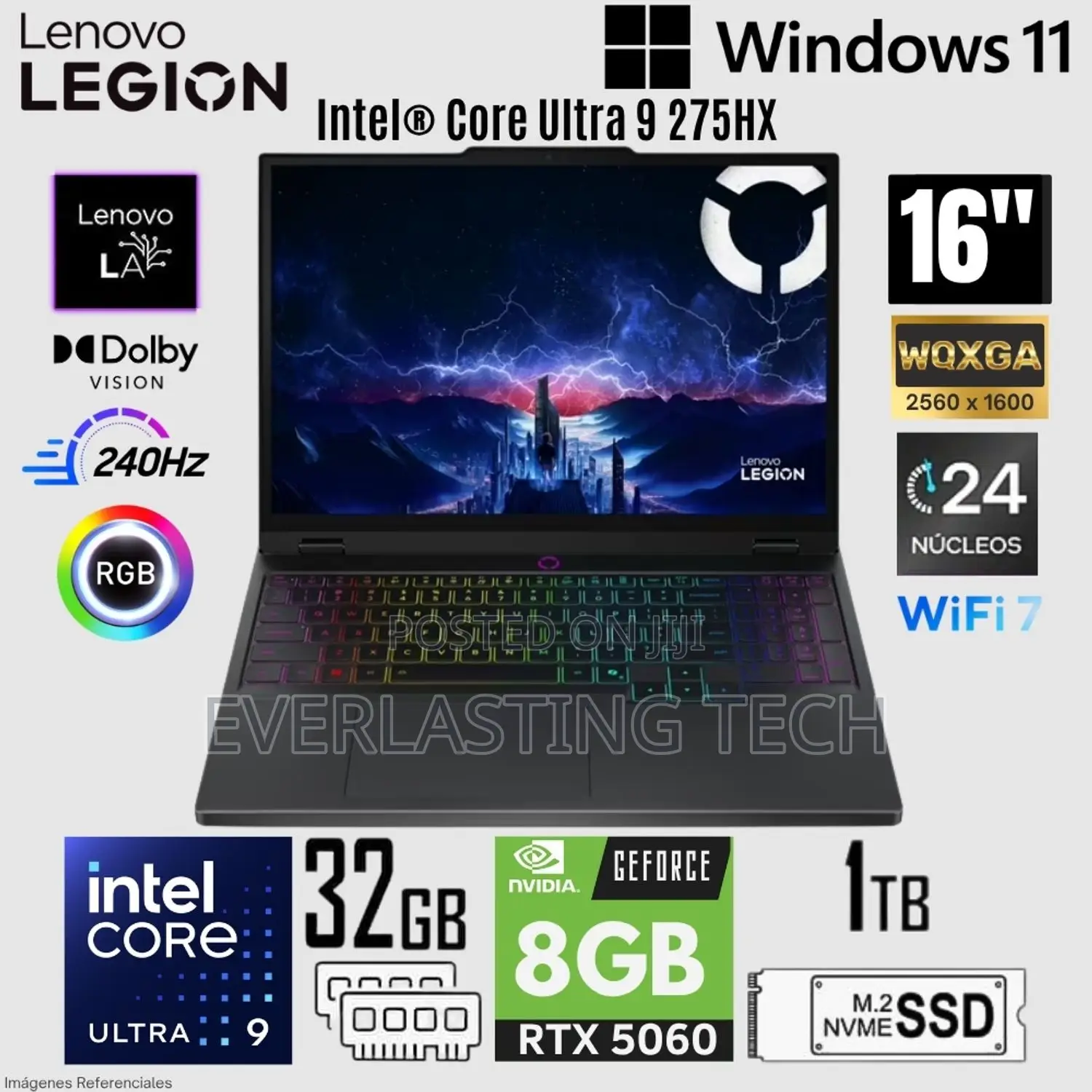 New Laptop Lenovo Legion 5 32GB Intel Core Ultra 9 SSD 1T