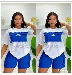 Ladies Nice 2pcs Top and Short