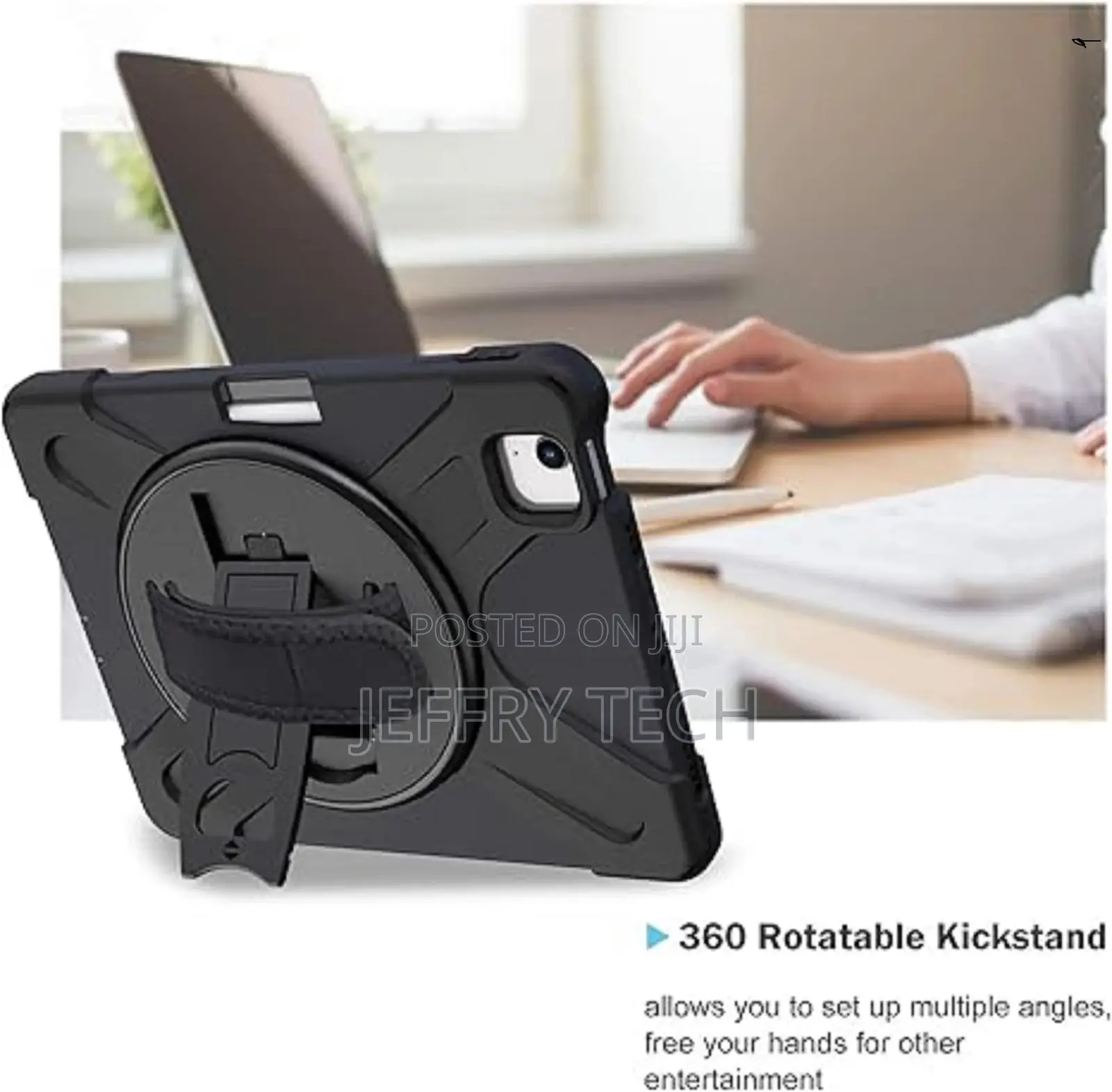 Sres Apple iPad Air 4/5 Heavy Duty Shockproof Cover With Strap 360