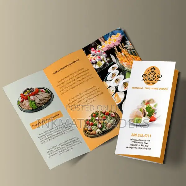 Clear Layout Tri-Fold Brochure Printing