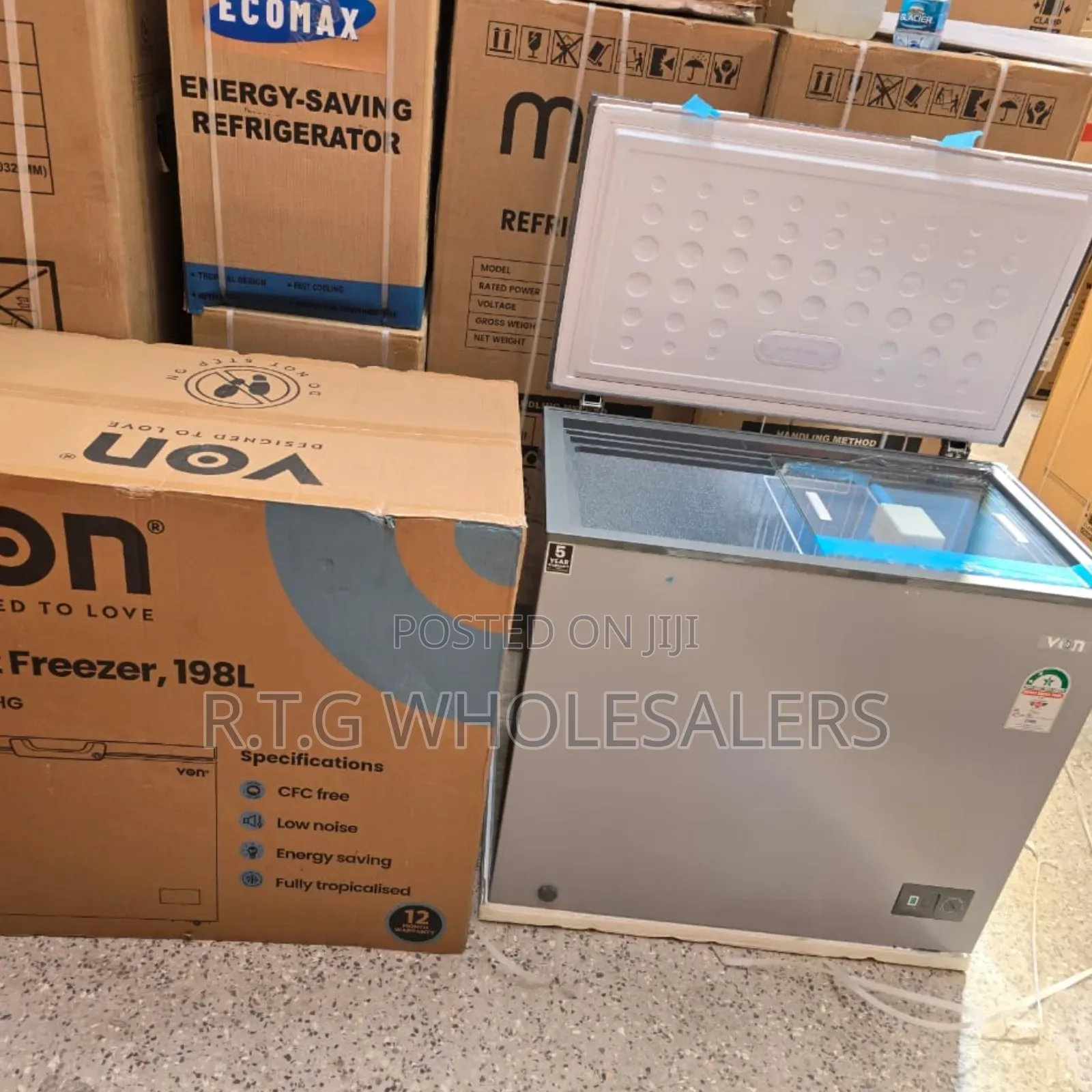 Von 198 Litres Deep Freezer Energy Saving