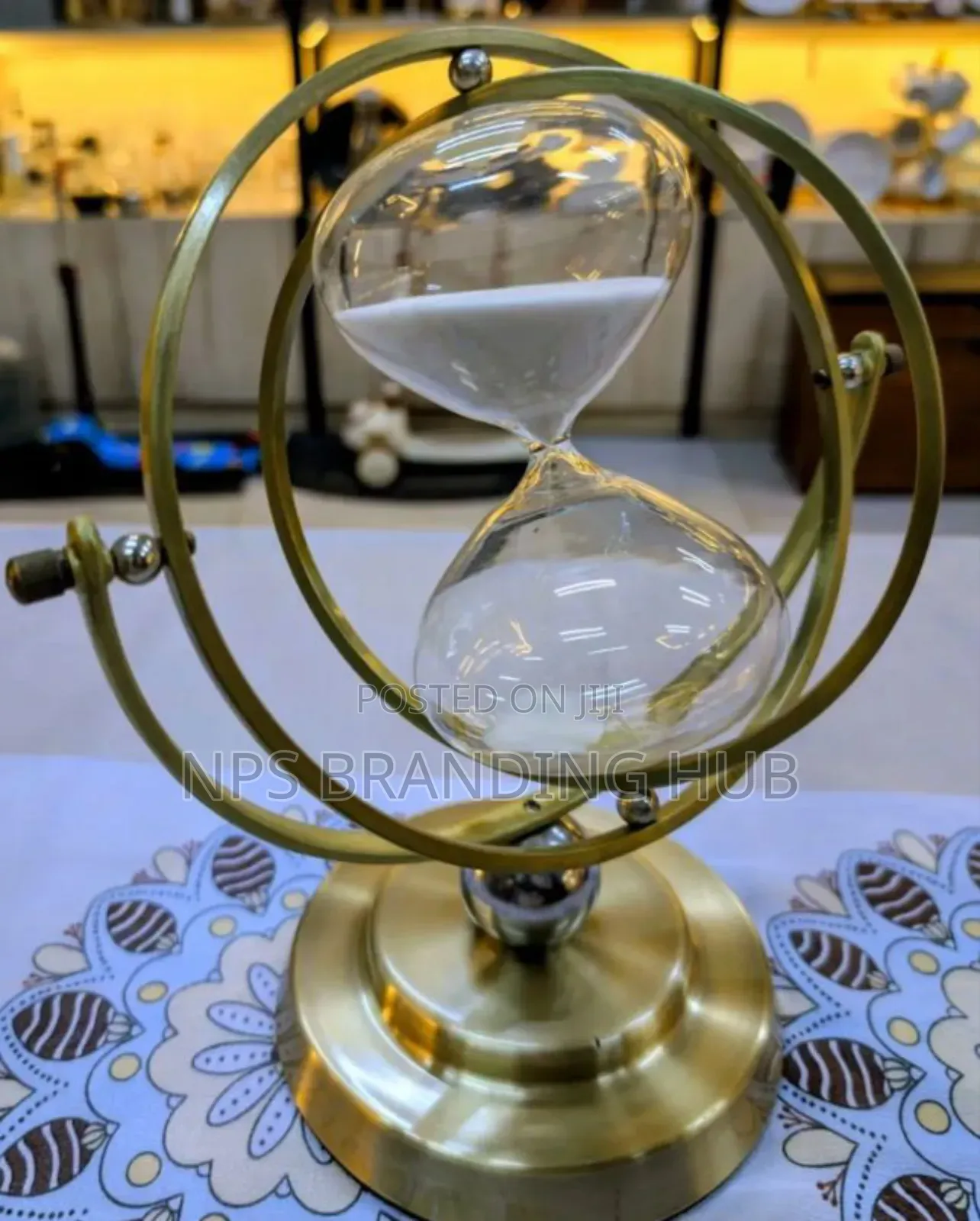 Creative Metal Hourglass Ornaments Decor Hp