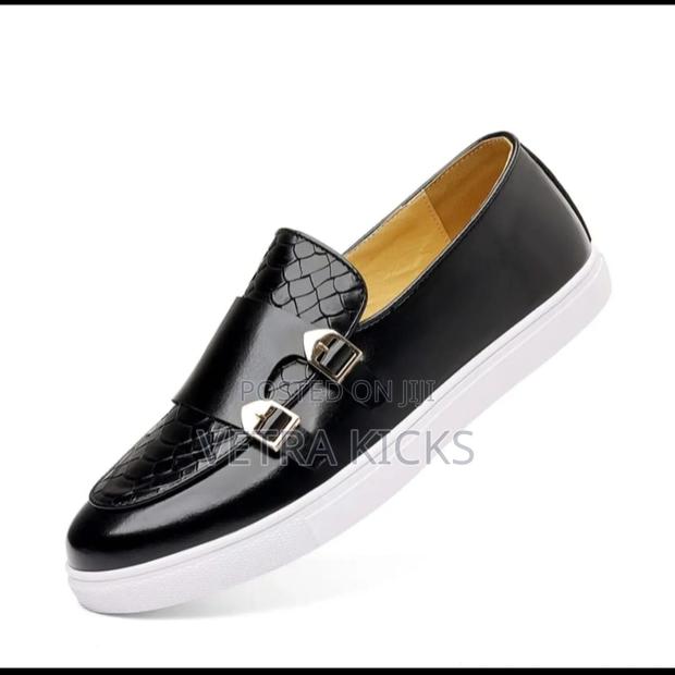 Double Monk Strap Casual Black Shoes – Stylish Men’S Shoes Kenya - thumbnail 2