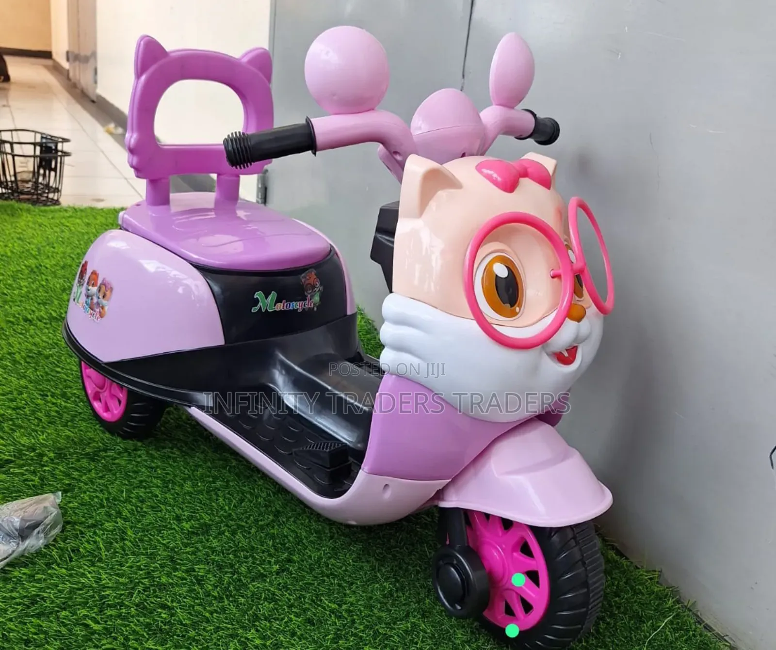 Pink Kids Motorbike for Ages 2<>7yrs