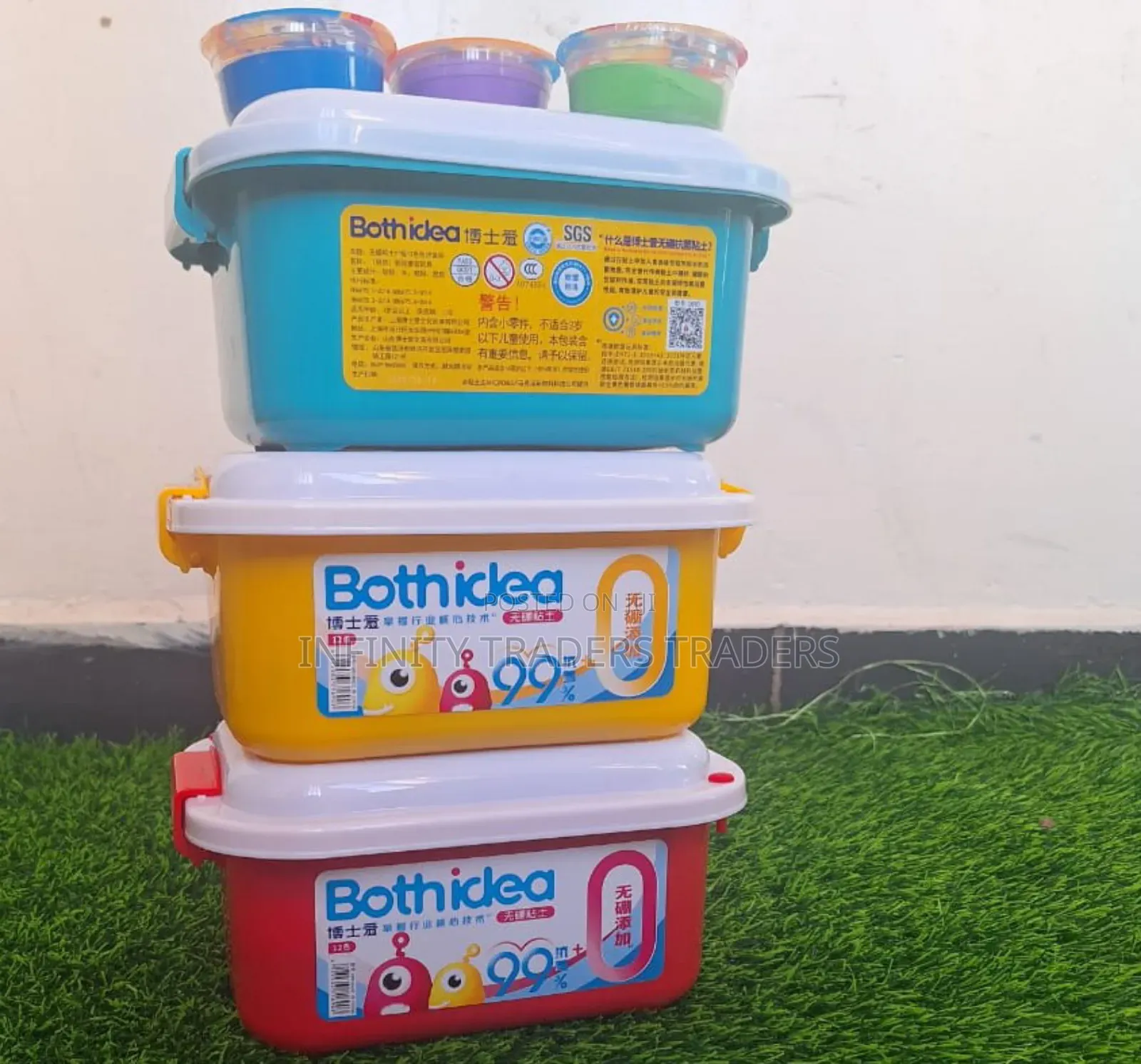 Modelling Clay 12pcs Per Tin Different Colours