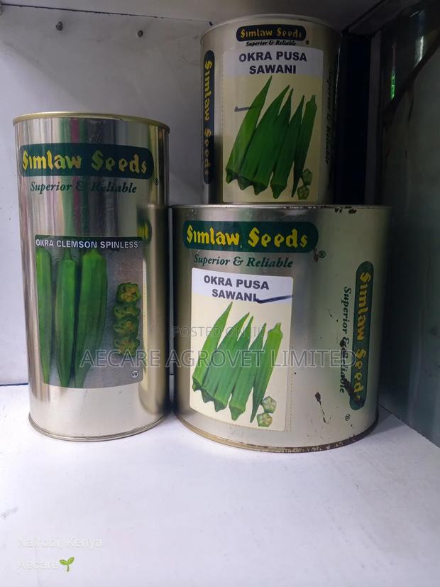 Okra Seeds 25g, 50g 100g, 250g, 500g, 1kg Pusa Sawani, Clemson