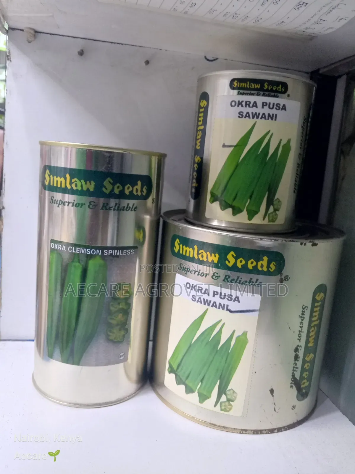 Okra Seeds 25g, 50g 100g, 250g, 500g, 1kg Pusa Sawani, Clemson