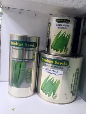 Okra Seeds 25g, 50g 100g, 250g, 500g, 1kg Pusa Sawani, Clemson