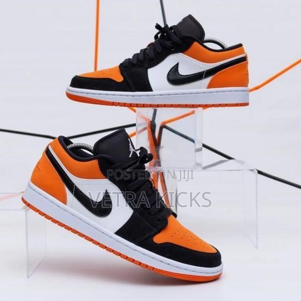 Jordan Low Cut Black Orange Sneakers – Trendy Shoes Kenya - thumbnail 4