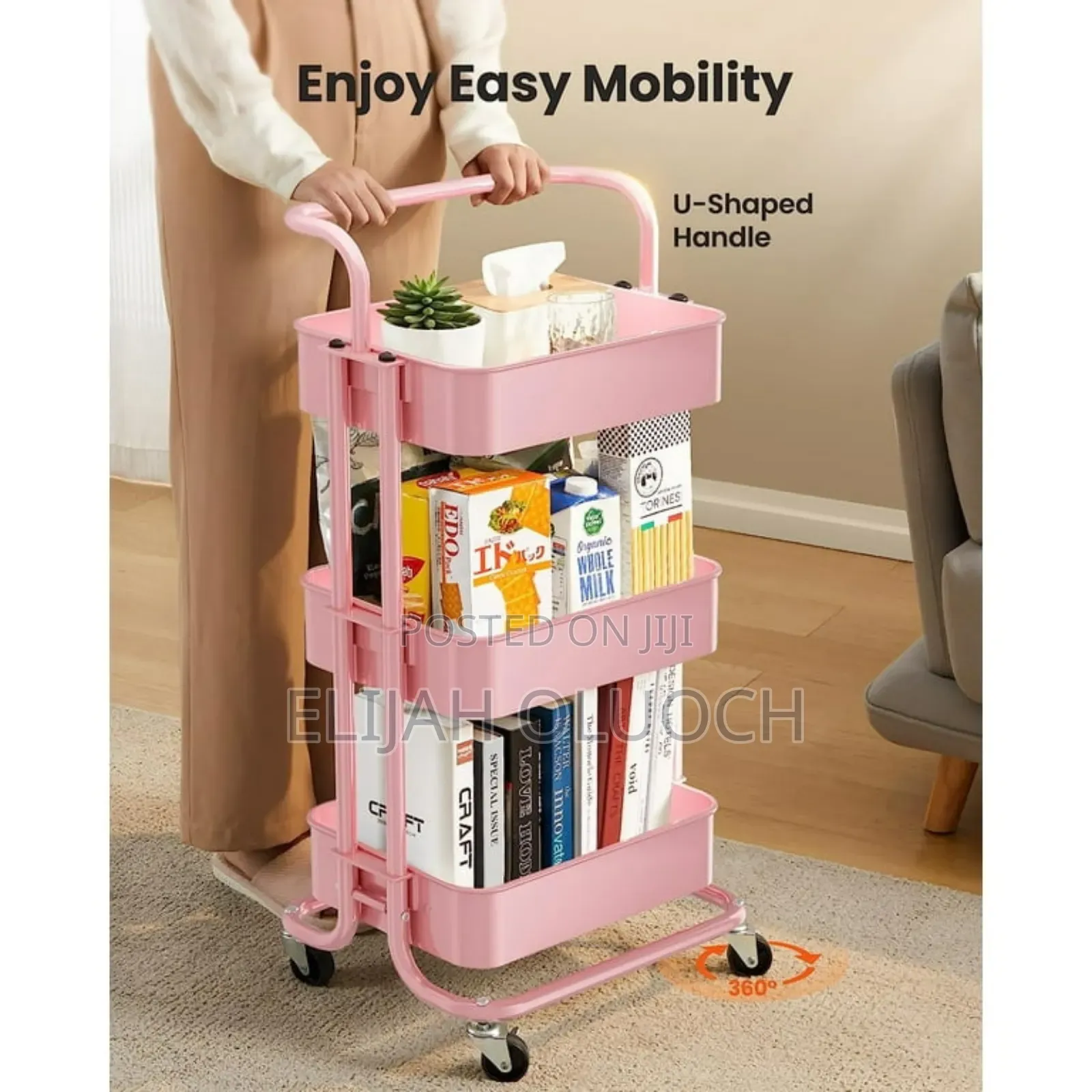 Heavy Gauge 3 Layer Mesh Trays Metallic Trolley Rack Now Available