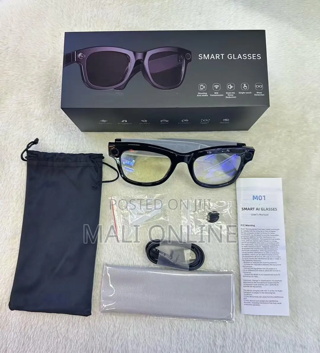 M01 Ai Smart Glasses 8mp 1080p Camera Chatgpt Bluetooth Calling