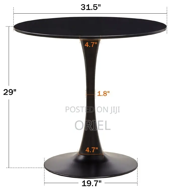 Dining Tables: Dual-Use Round Dining and Work Table