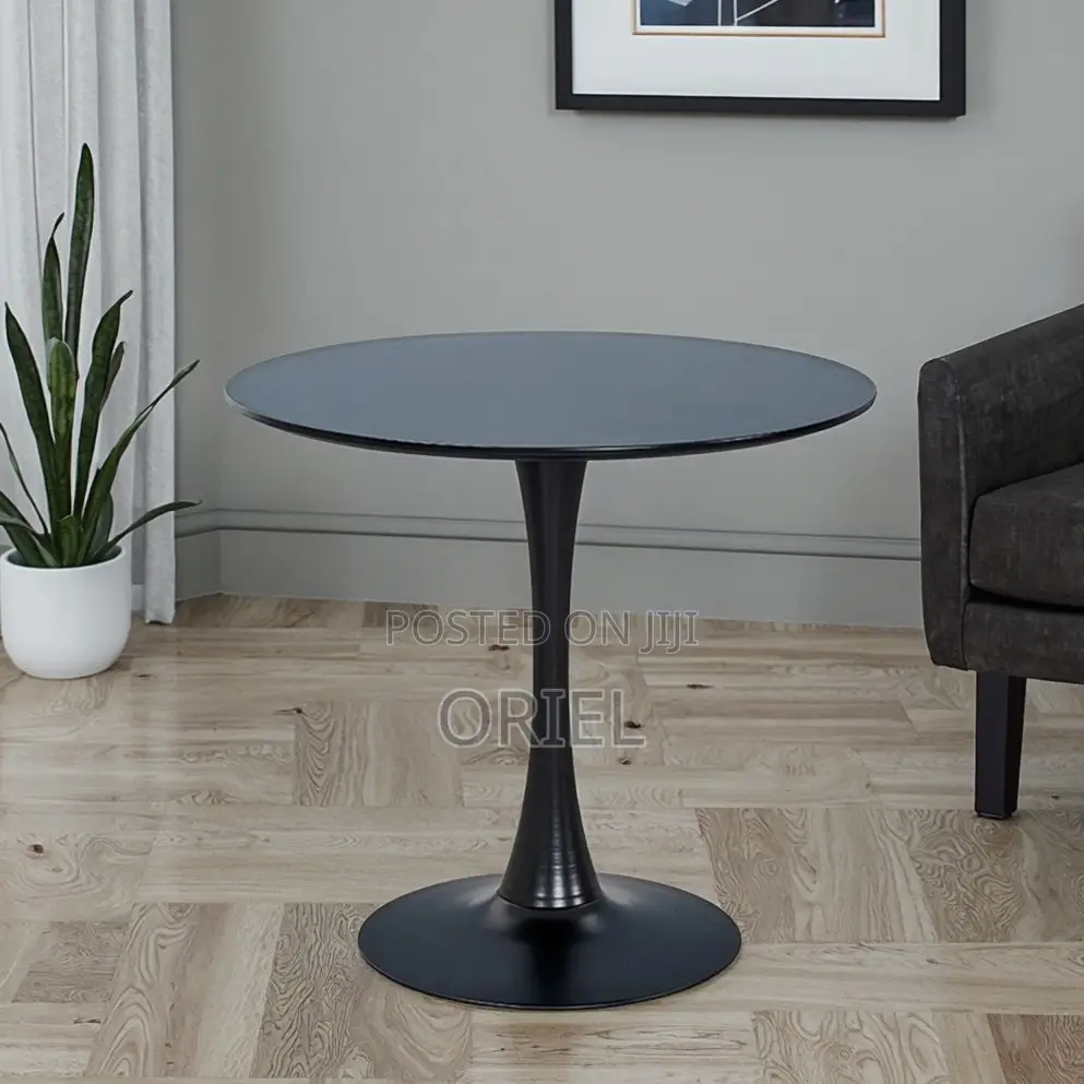 Dining Tables: Dual-Use Round Dining and Work Table
