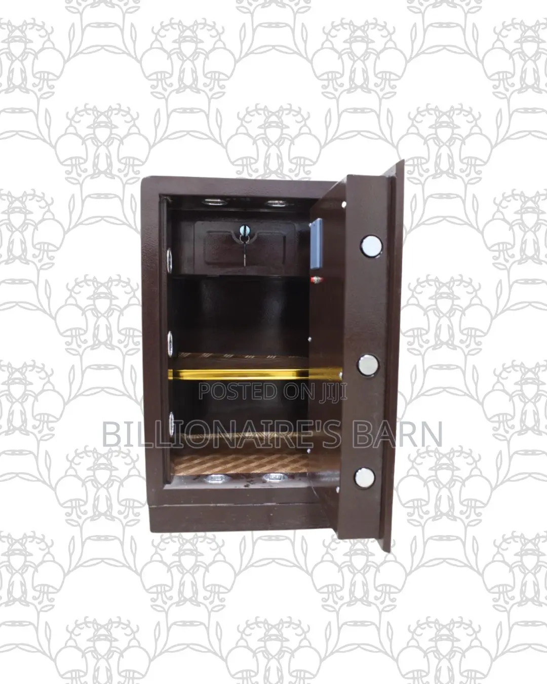Fireproof Biometric Steel Safe 60 Kg Dual Alarm Plus Backup
