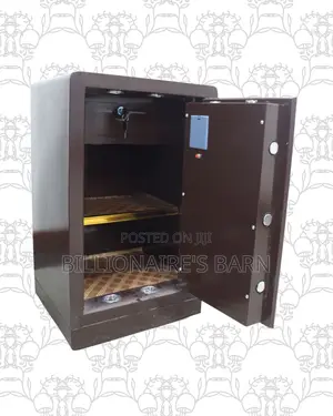 Fireproof Biometric Steel Safe 60 Kg Dual Alarm Plus Backup