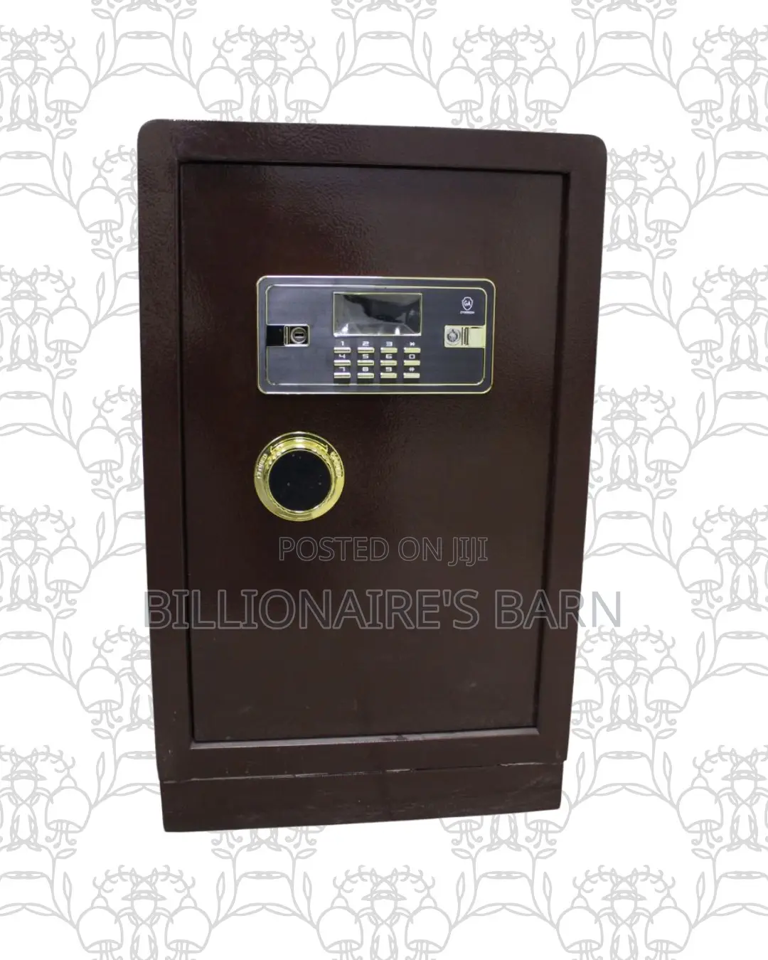 Fireproof Biometric Steel Safe 60 Kg Dual Alarm Plus Backup