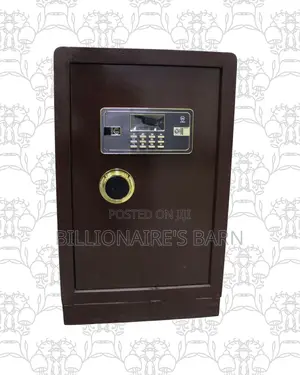 Fireproof Biometric Steel Safe 60 Kg Dual Alarm Plus Backup