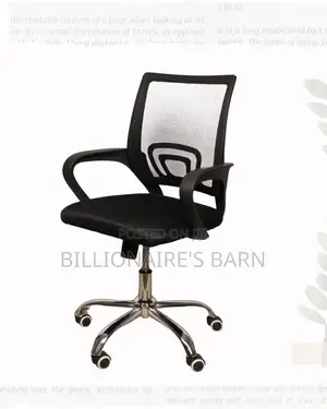 Secretarial Mesh Office Chair Fabric Seat Lumbar Support Professional