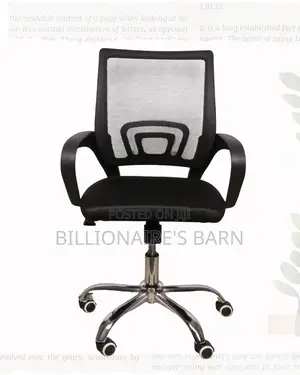 Secretarial Mesh Office Chair Fabric Seat Lumbar Support Professional