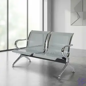 Waiting Bench; 2-seater Office Steel Waiting Bench