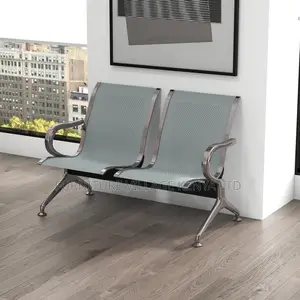 Waiting Bench; 2-seater Office Steel Waiting Bench