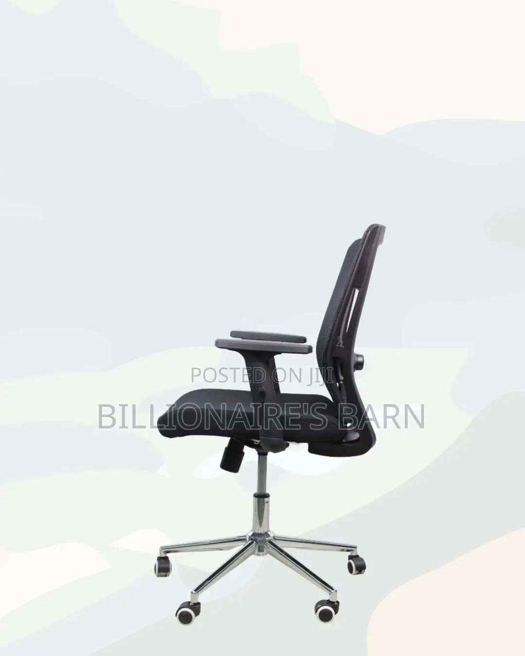 The Barn Origin Chair Mid Back Chrome Base Modern