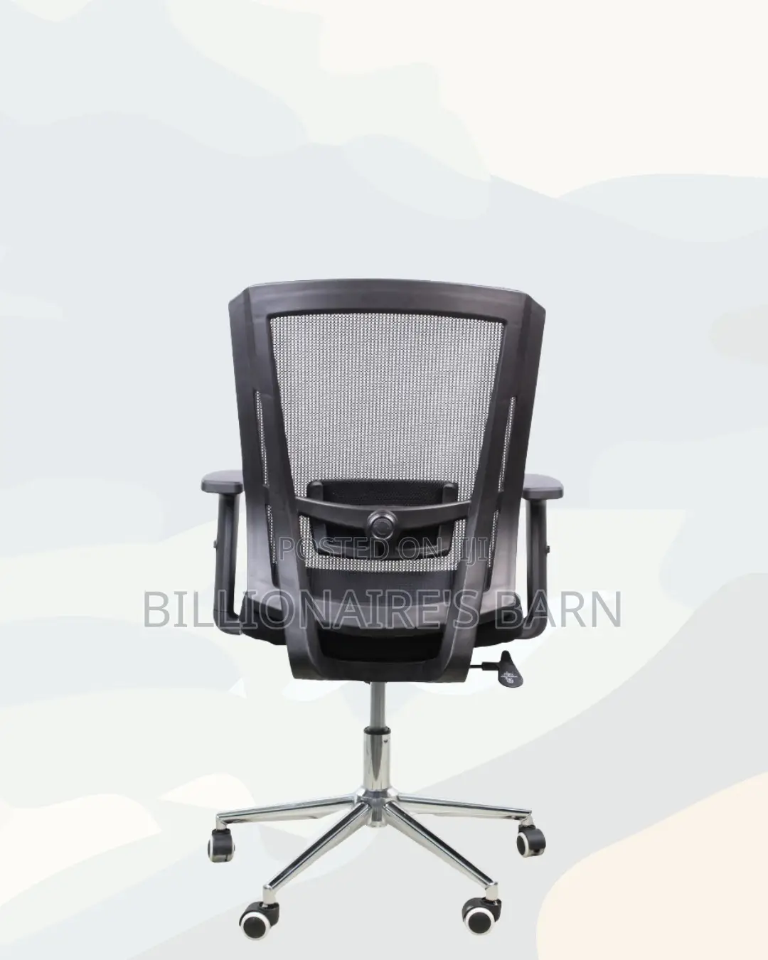 The Barn Origin Chair Mid Back Chrome Base Modern