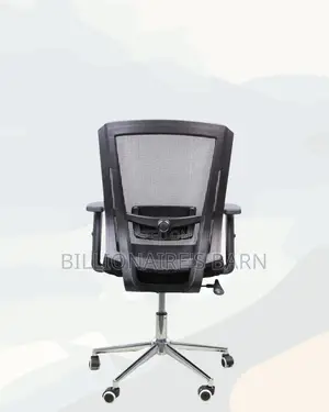 The Barn Origin Chair Mid Back Chrome Base Modern