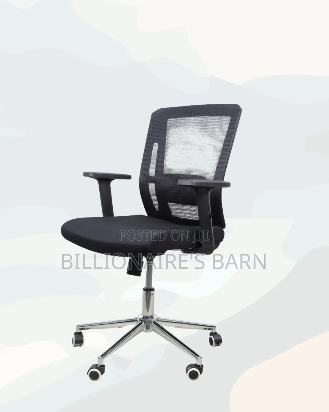 The Barn Origin Chair Mid Back Chrome Base Modern