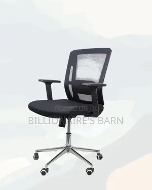 The Barn Origin Chair Mid Back Chrome Base Modern