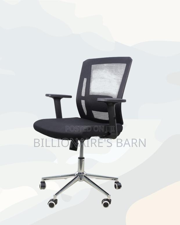The Barn Origin Chair Mid Back Chrome Base Modern - thumbnail 4