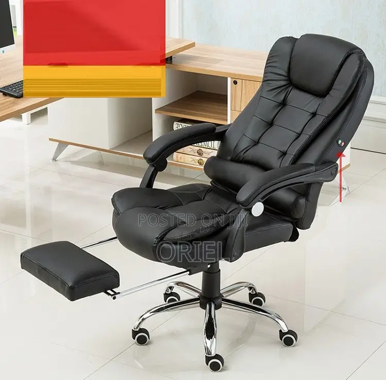 Office Chairs: Comfortable High-Back Leather Executive Chair