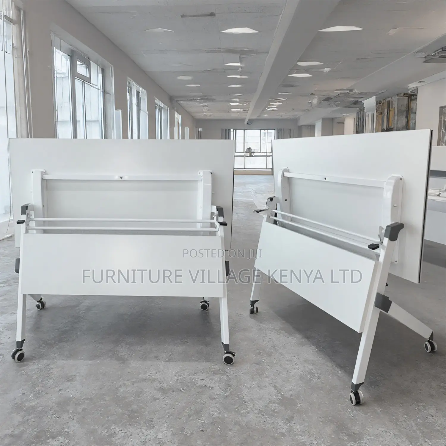 Foldable Table; White Foldable Training Office/Home Table