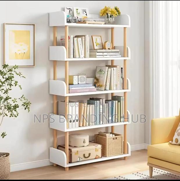 5 Tier Open Wooden Bookcase Id
