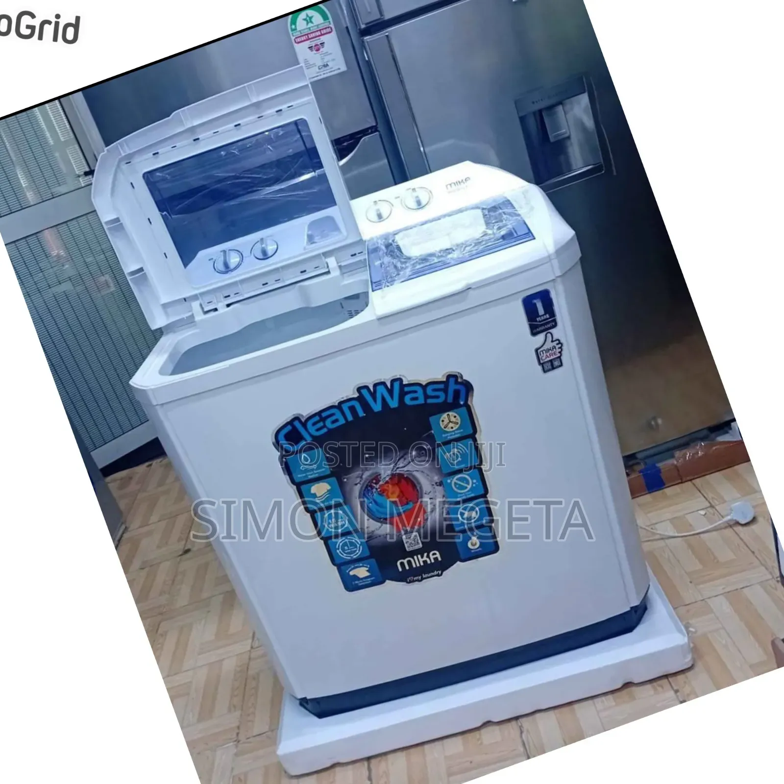 Restocked Mika Twin Tub Washing Machine 10 KGS