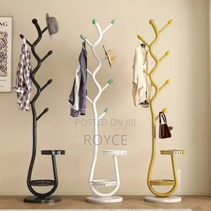 Cream Style Floor Standing Coat Rack