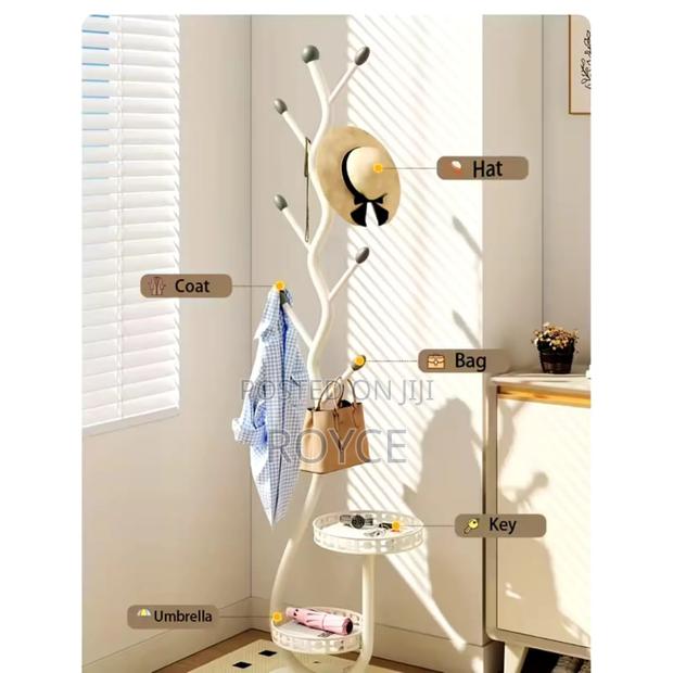 Cream Style Floor Standing Coat Rack - thumbnail 3