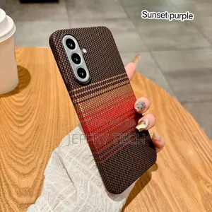 Samsung Galaxy A56 Carbon Fiber Plaid Magnetic Shockproof Anti Slip S