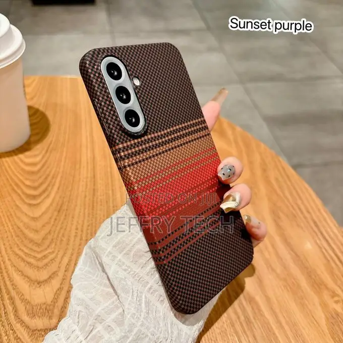 Samsung Galaxy A56 Carbon Fiber Plaid Magnetic Shockproof Anti Slip S