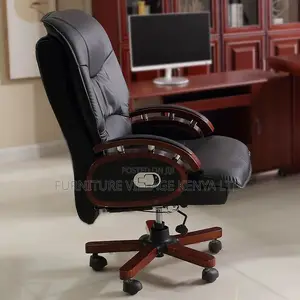 Office Chair; Ceo Reclining Leather Office Seat