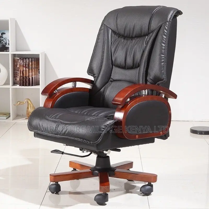 Office Chair; Ceo Reclining Leather Office Seat