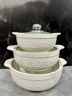 A Set of 3 Ceramic Serving Bowls