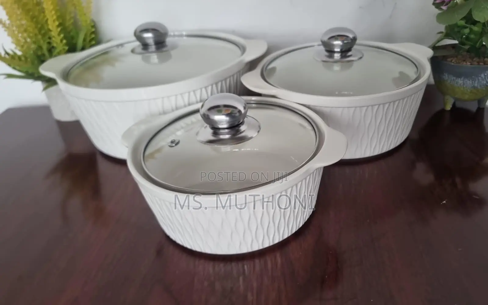 A Set of 3 Ceramic Serving Bowls