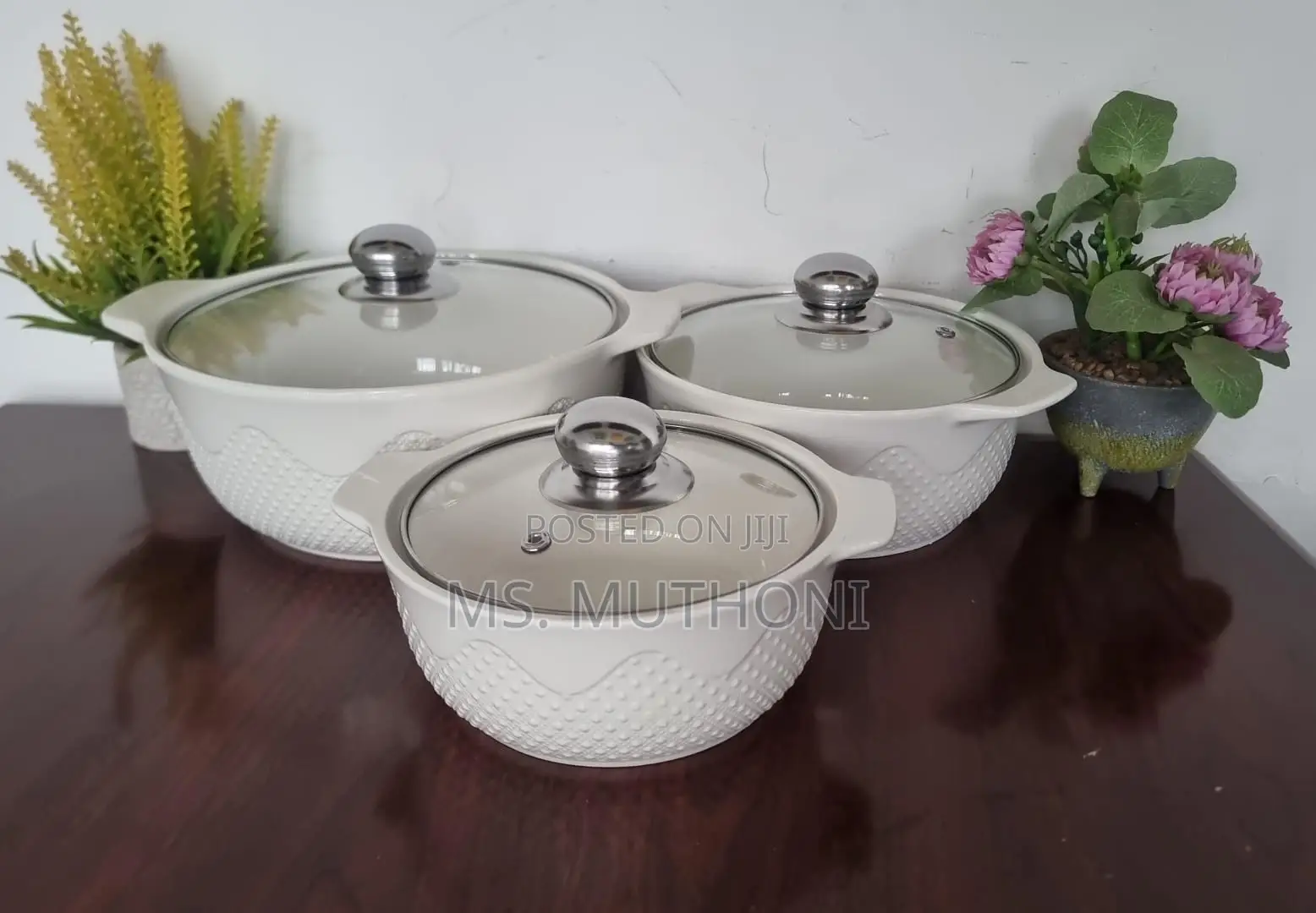 A Set of 3 Ceramic Serving Bowls